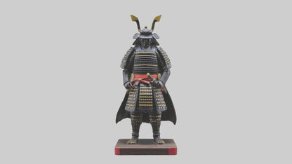 Samurai statue model 3D model