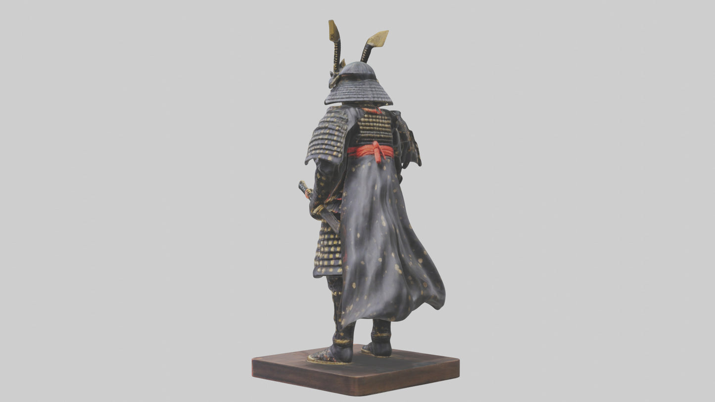 Samurai statue model 3D model