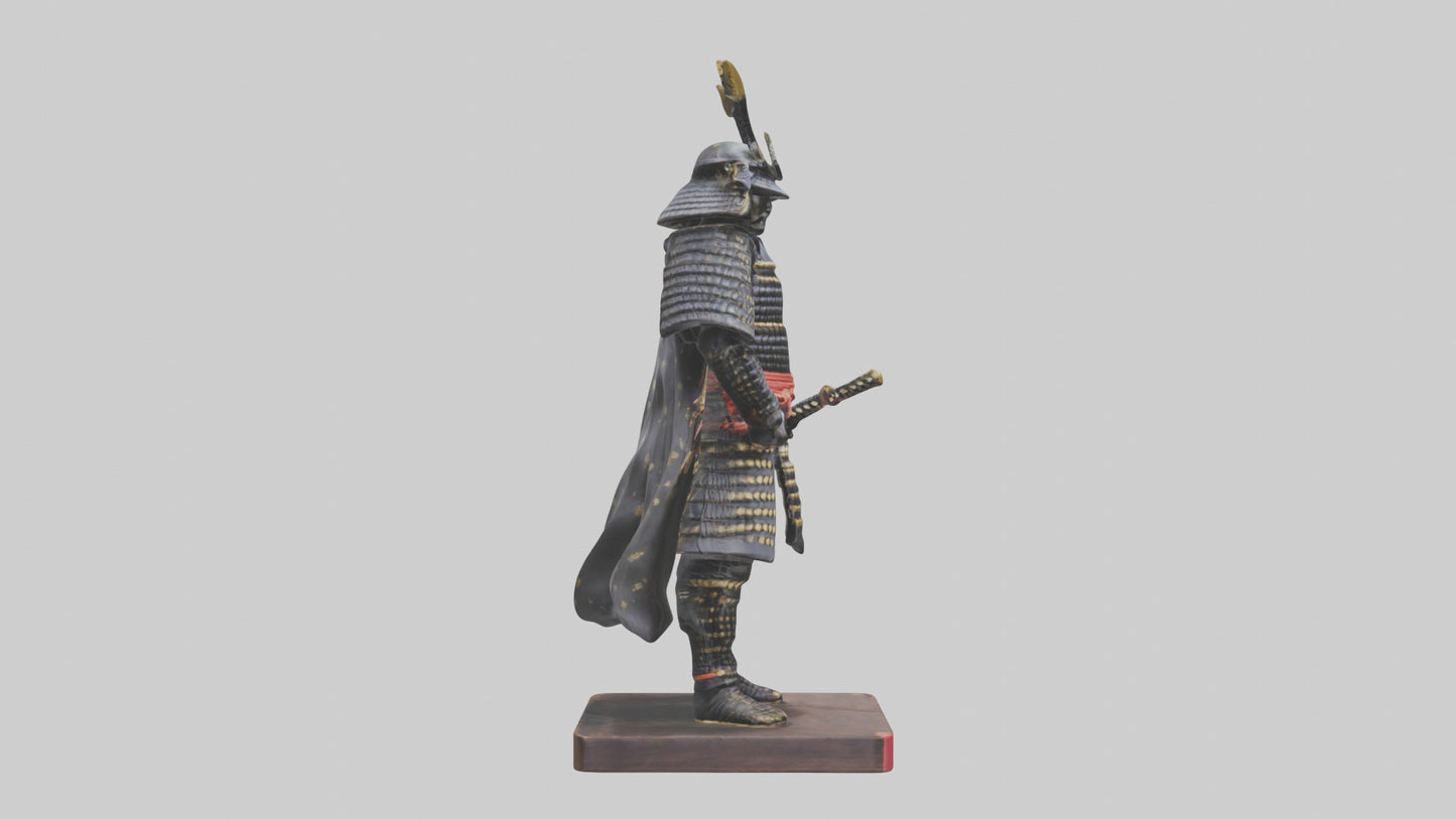Samurai statue model 3D model