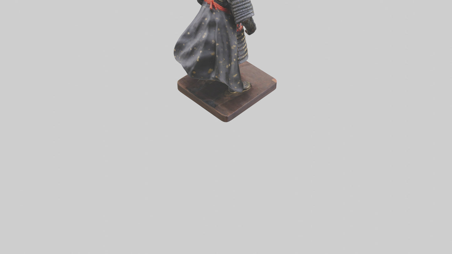 Samurai statue model 3D model