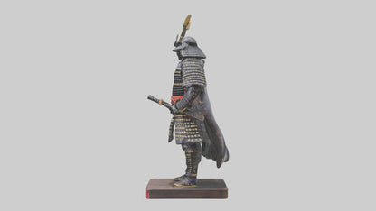 Samurai statue model 3D model