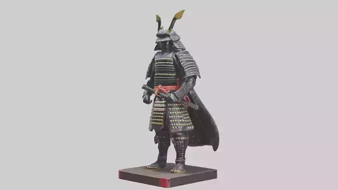 Samurai statue model 3D model