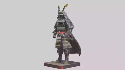 Samurai statue model 3D model