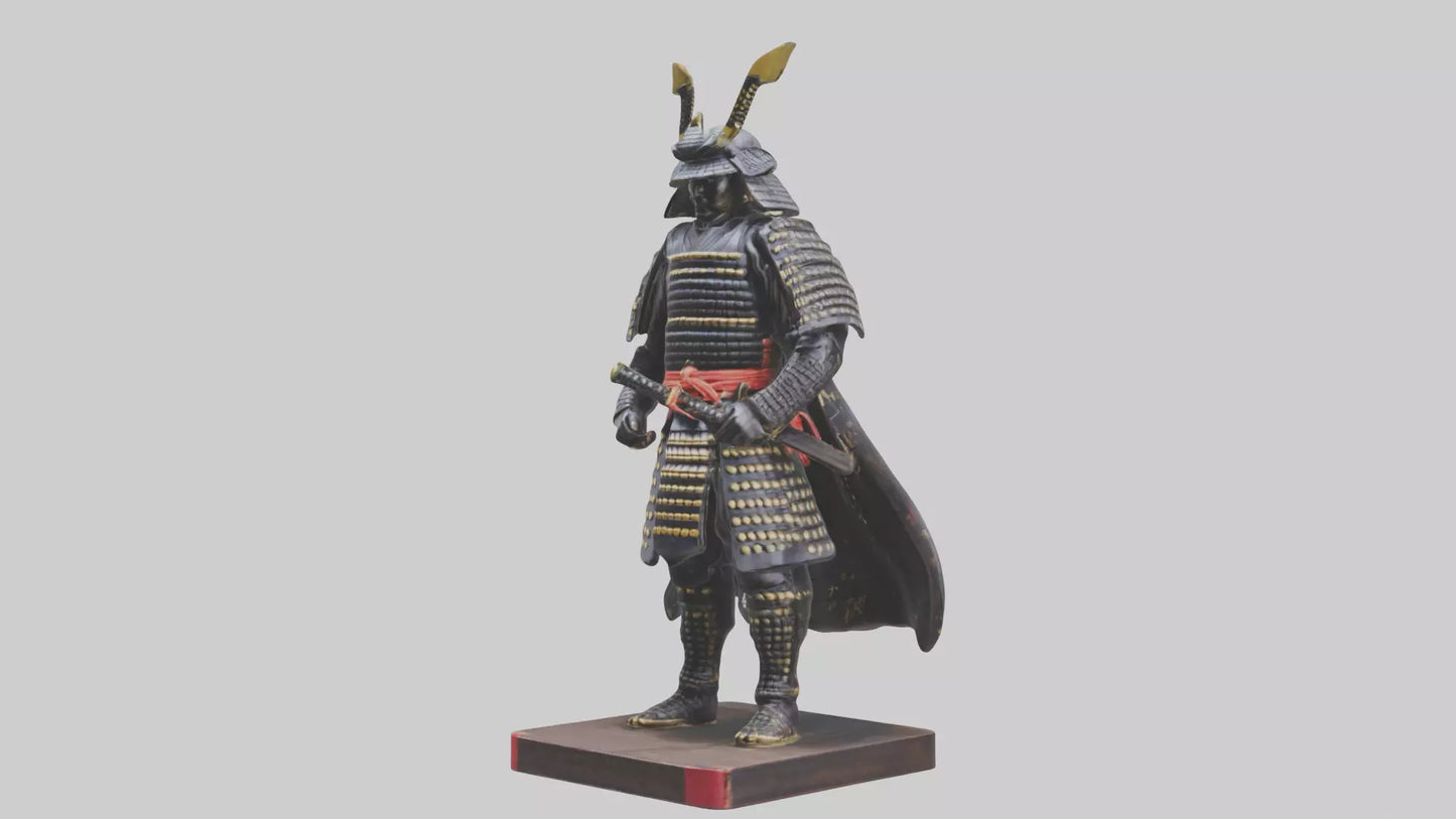Samurai statue model 3D model