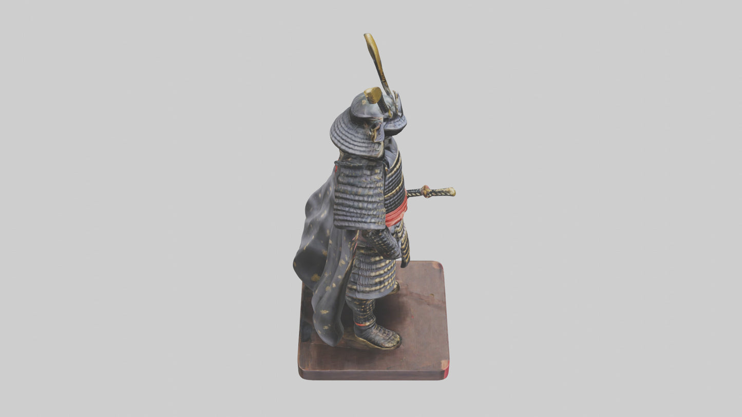 Samurai statue model 3D model