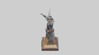 Samurai warrior statue model 3D model