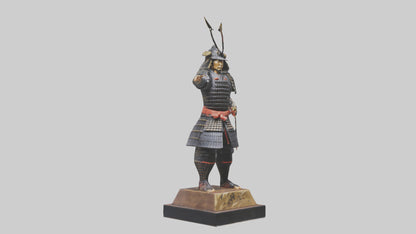 Samurai warrior statue model 3D model
