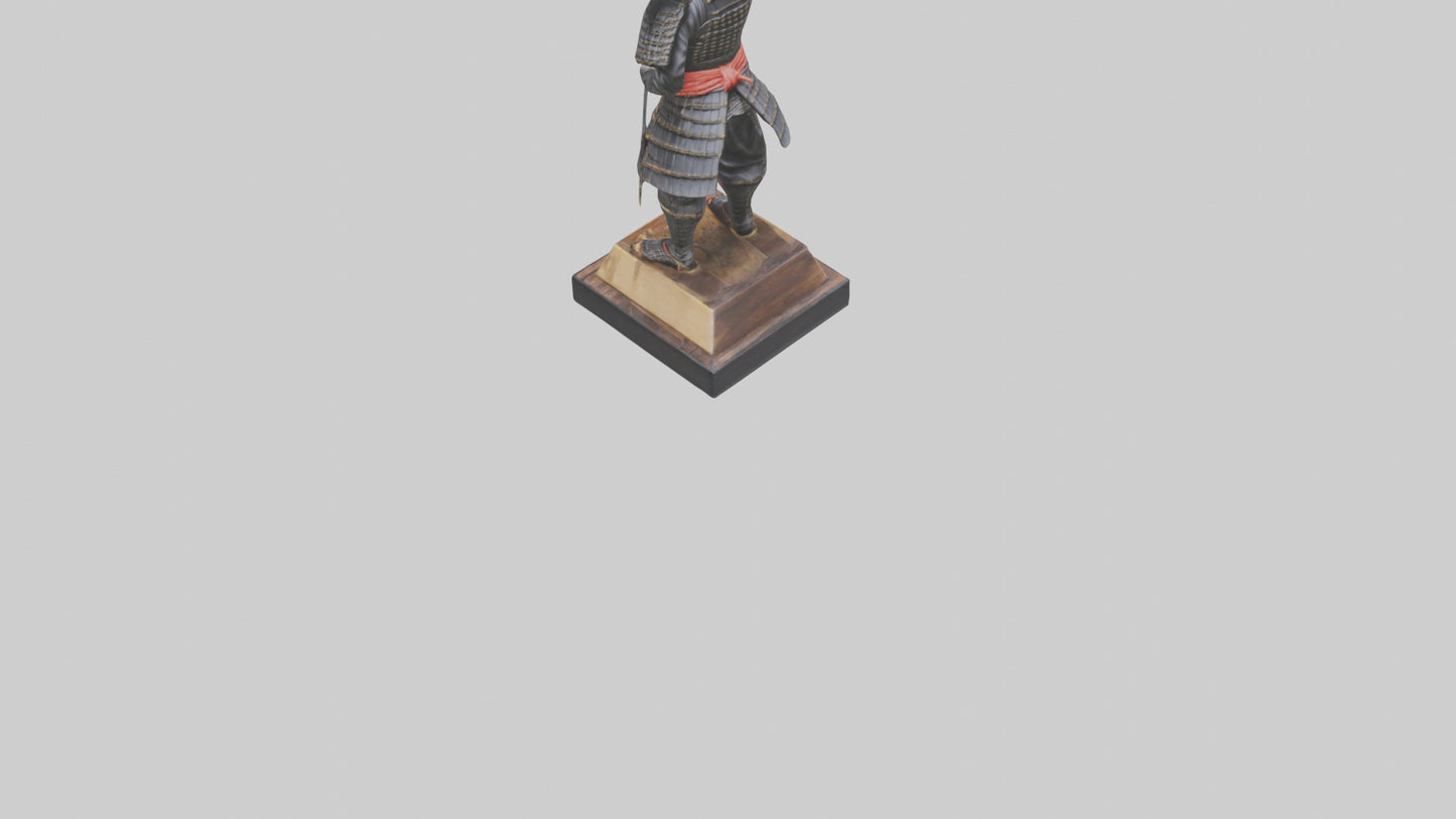 Samurai warrior statue model 3D model