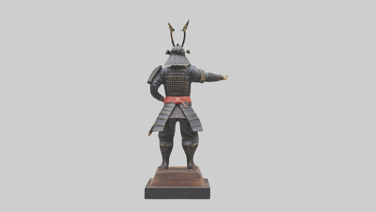 Samurai warrior statue model 3D model