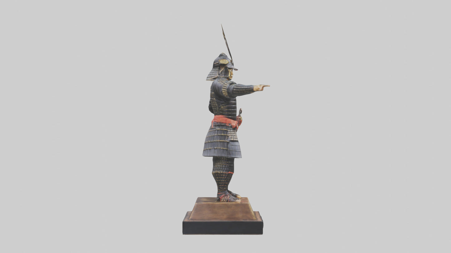 Samurai warrior statue model 3D model