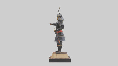 Samurai warrior statue model 3D model