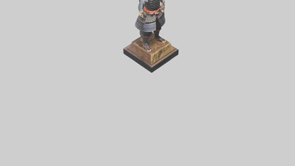 Samurai warrior statue model 3D model