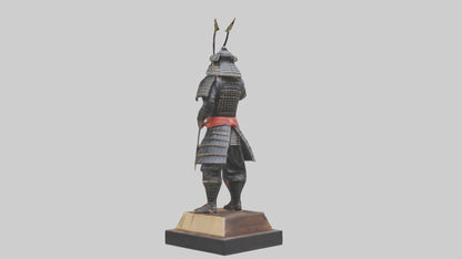 Samurai warrior statue model 3D model