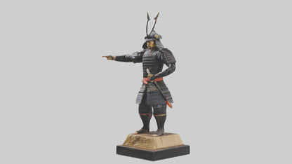 Samurai warrior statue model 3D model
