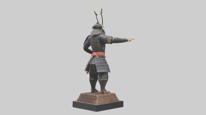 Samurai warrior statue model 3D model