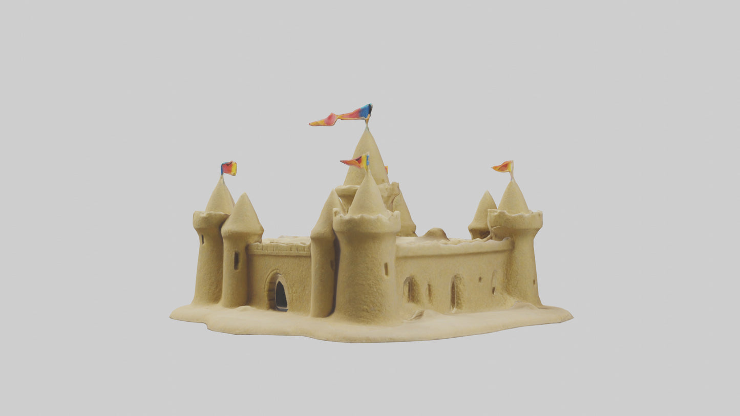 Sand Castle Figurine model 3D model