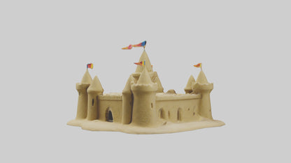 Sand Castle Figurine model 3D model