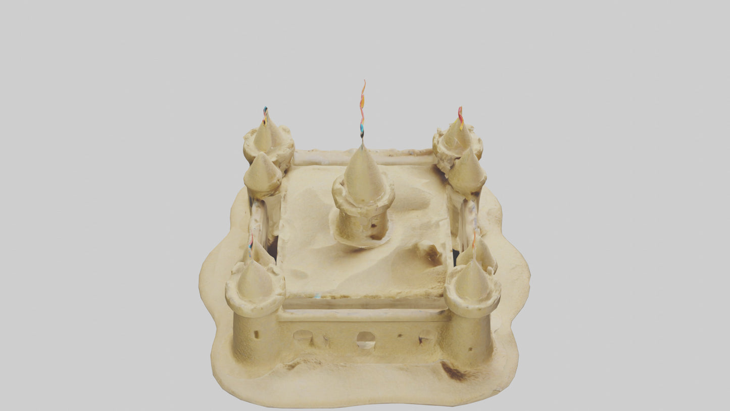Sand Castle Figurine model 3D model