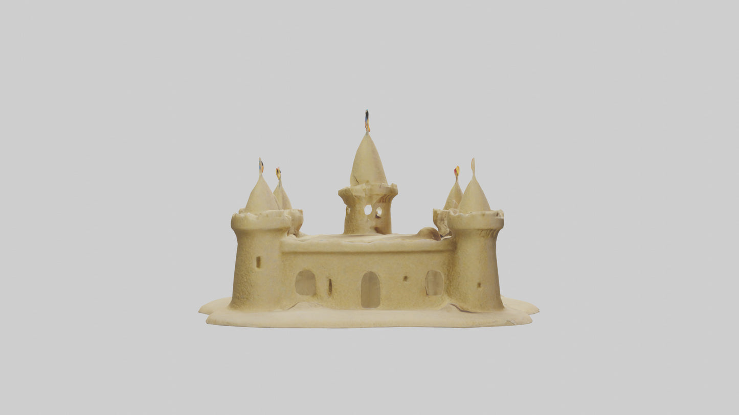 Sand Castle Figurine model 3D model