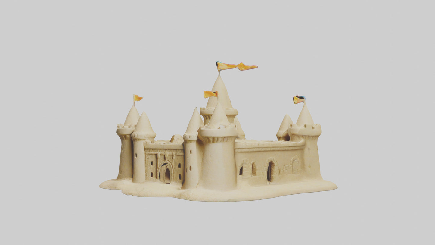 Sand Castle Figurine model 3D model