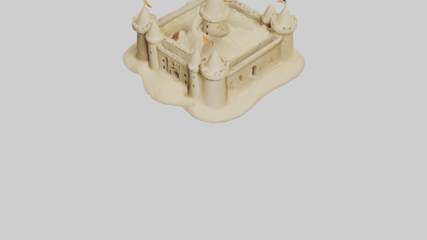 Sand Castle Figurine model 3D model