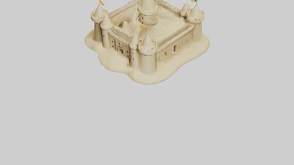 Sand Castle Figurine model 3D model