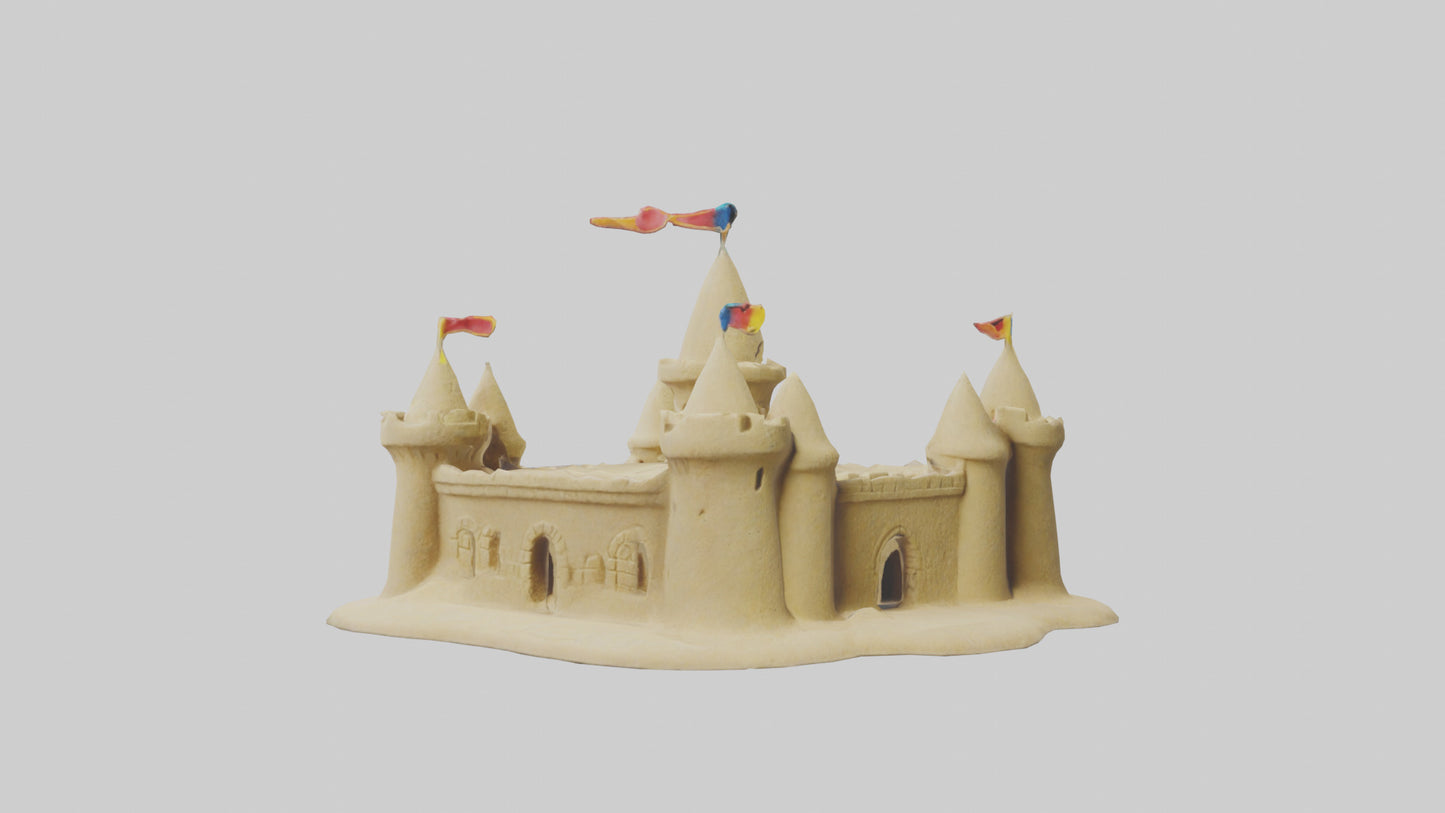 Sand Castle Figurine model 3D model
