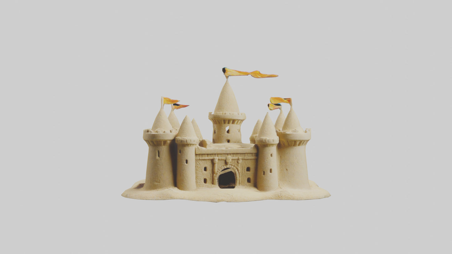 Sand Castle Figurine model 3D model