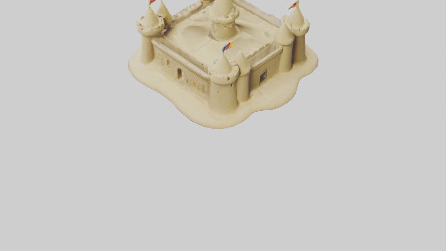 Sand Castle Figurine model 3D model