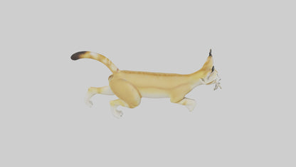 3D model Sand Cat walking on dunes model VR / AR / low-poly