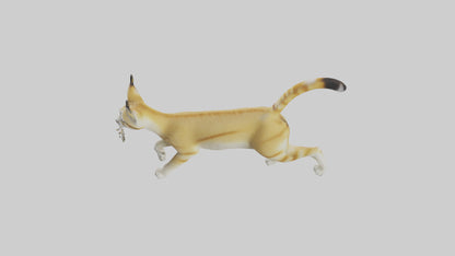 3D model Sand Cat walking on dunes model VR / AR / low-poly