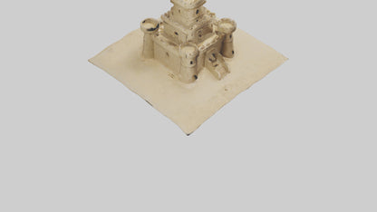 3D model Sandcastle Tower model VR / AR / low-poly