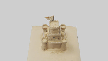 3D model Sandcastle Tower model VR / AR / low-poly