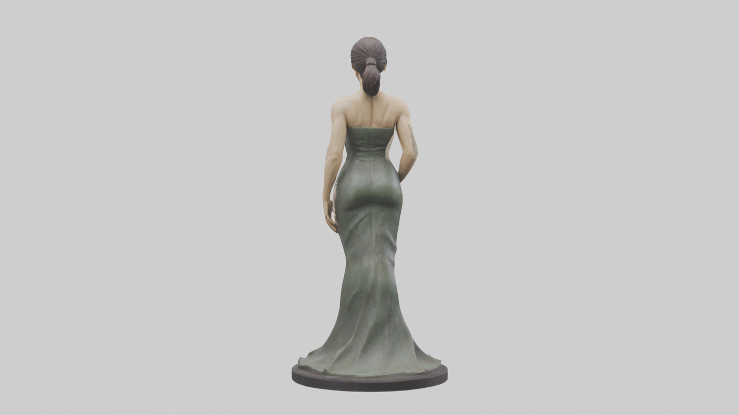 Sandra Bullock statue model VR / AR / low-poly