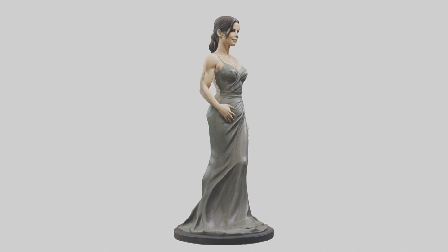 Sandra Bullock statue model VR / AR / low-poly