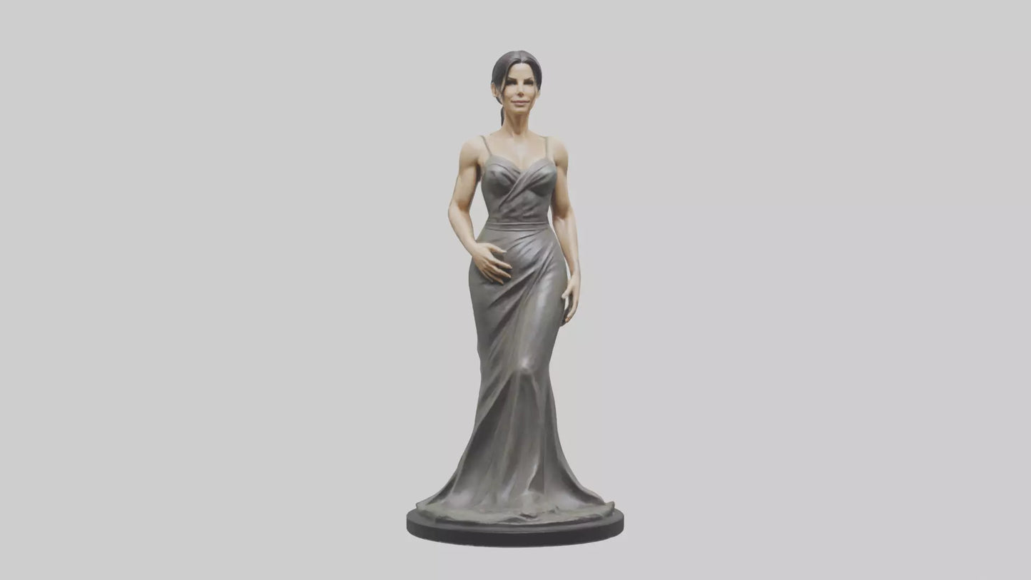 Sandra Bullock statue model VR / AR / low-poly