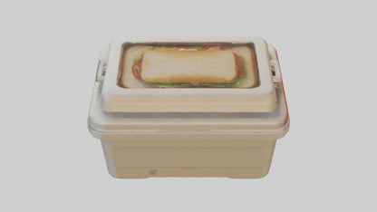 3D model Sandwich Box model VR / AR / low-poly