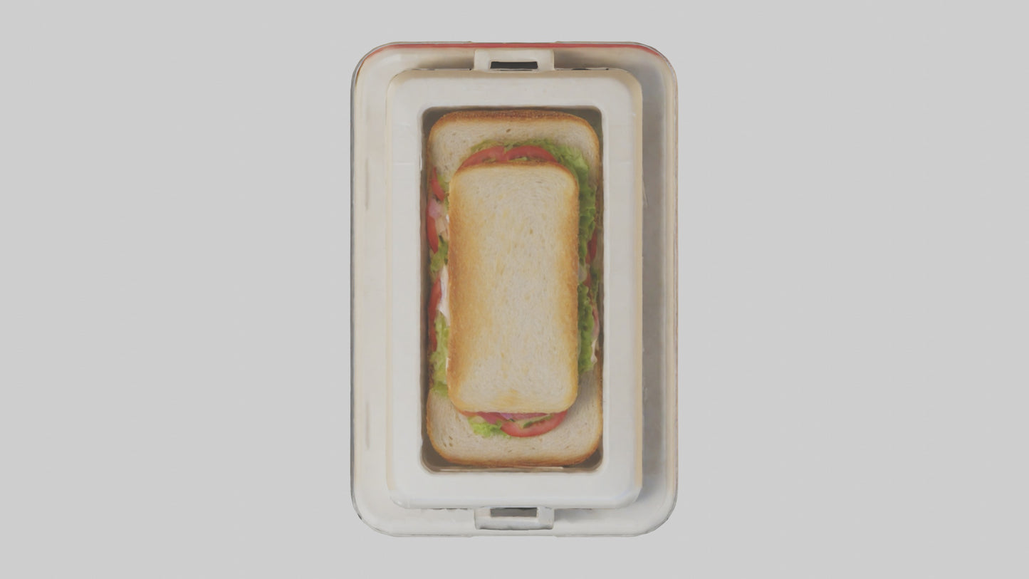 3D model Sandwich Box model VR / AR / low-poly