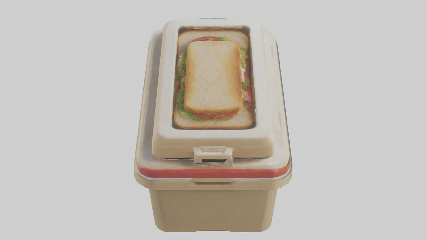 3D model Sandwich Box model VR / AR / low-poly