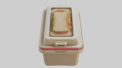 3D model Sandwich Box model VR / AR / low-poly