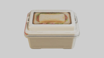 3D model Sandwich Box model VR / AR / low-poly