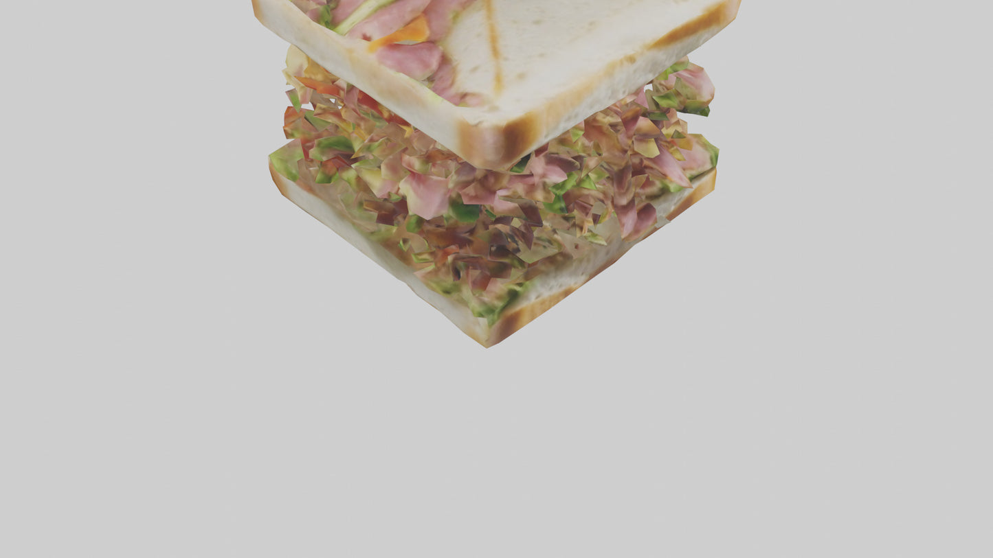 3D model Sandwiches model VR / AR / low-poly