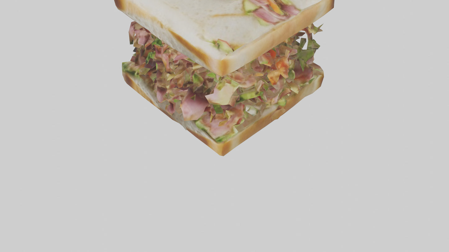 3D model Sandwiches model VR / AR / low-poly
