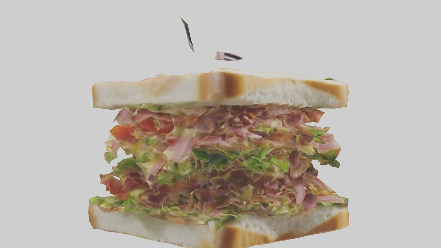 3D model Sandwiches model VR / AR / low-poly