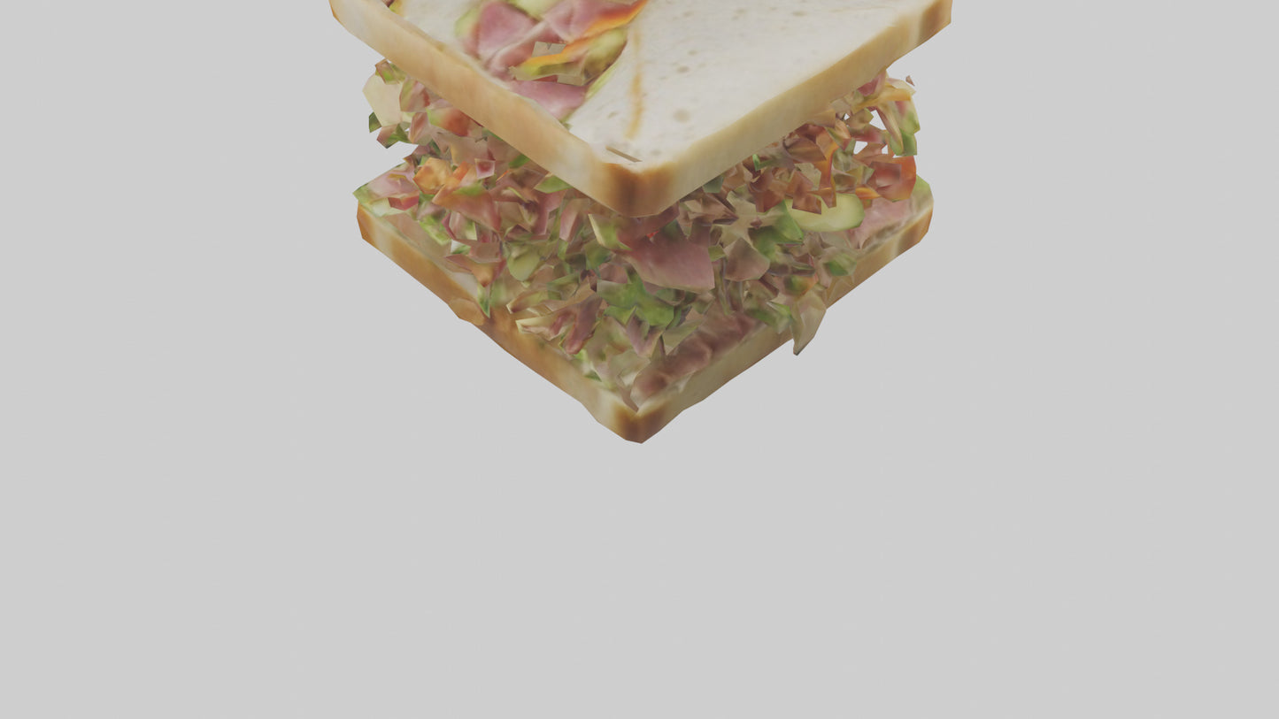 3D model Sandwiches model VR / AR / low-poly