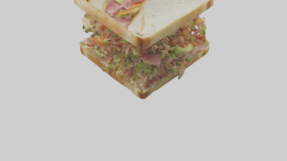 3D model Sandwiches model VR / AR / low-poly