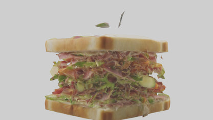 3D model Sandwiches model VR / AR / low-poly