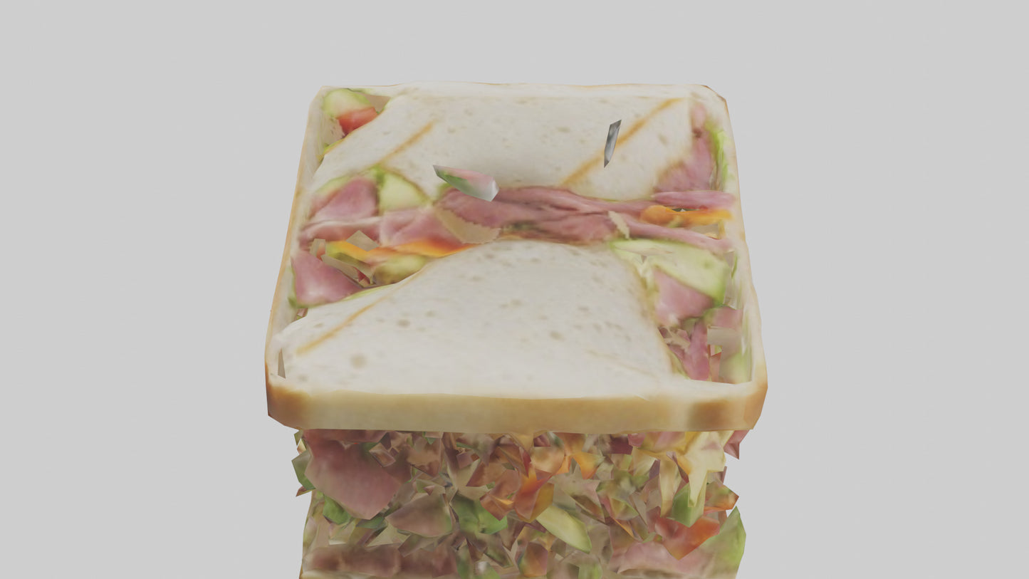 3D model Sandwiches model VR / AR / low-poly