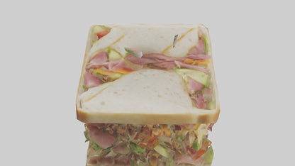3D model Sandwiches model VR / AR / low-poly