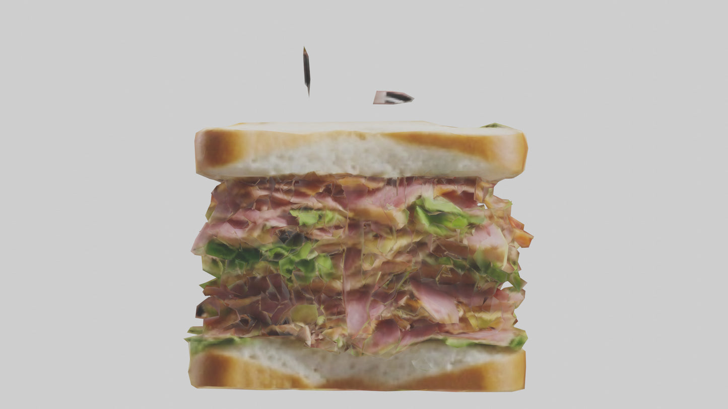 3D model Sandwiches model VR / AR / low-poly